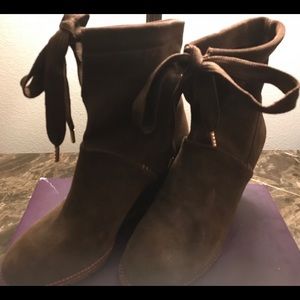 Brand New Kate Spade Brown Suede Boots